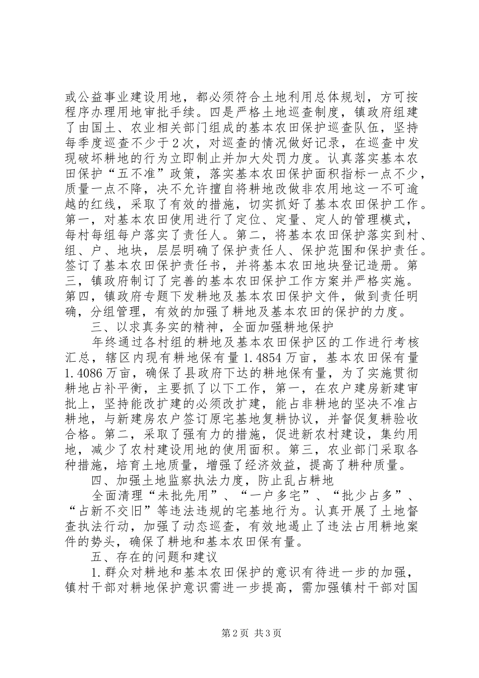 乡镇年度基本农田保护工作总结_第2页