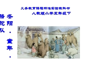 6冬阳童年骆驼队