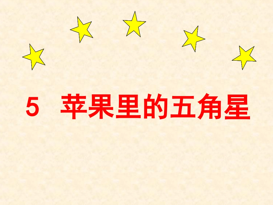苹果里的五角星_第1页