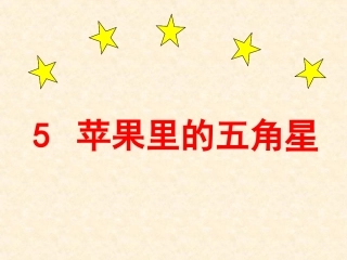 苹果里的五角星