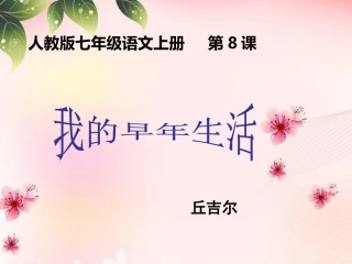 第8课我的早年生活