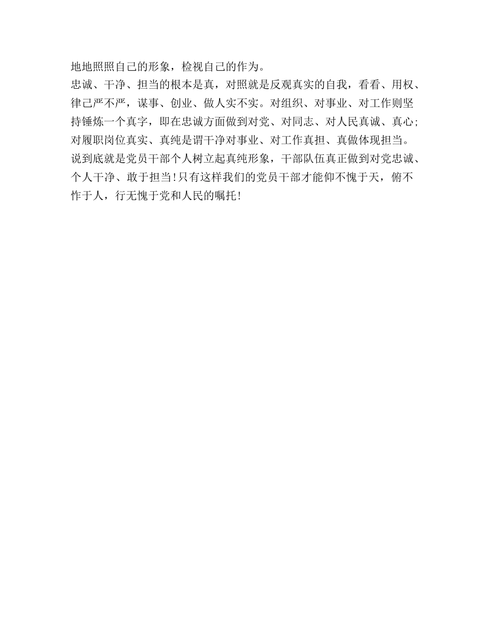 三严三实和忠诚干净担当专题学习心得体会 _第3页