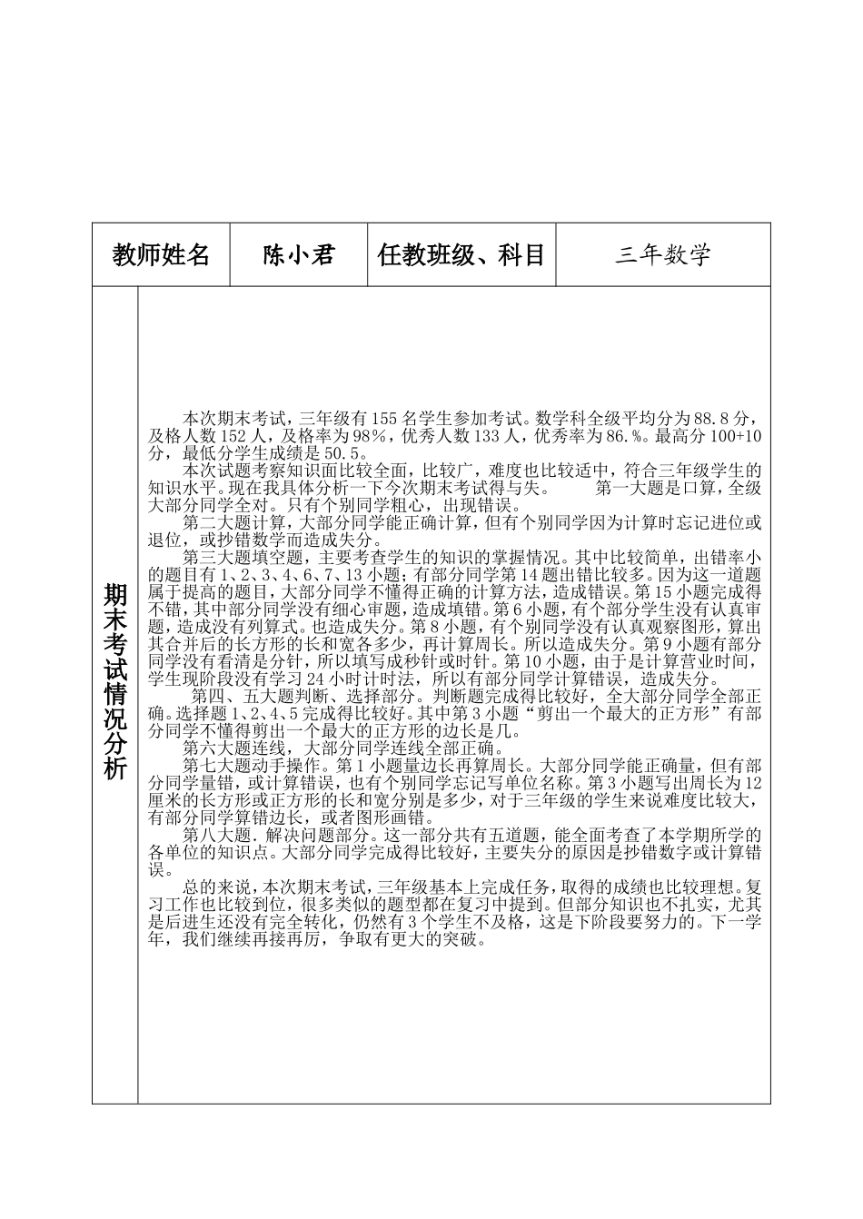 教师反思陈小君_第2页