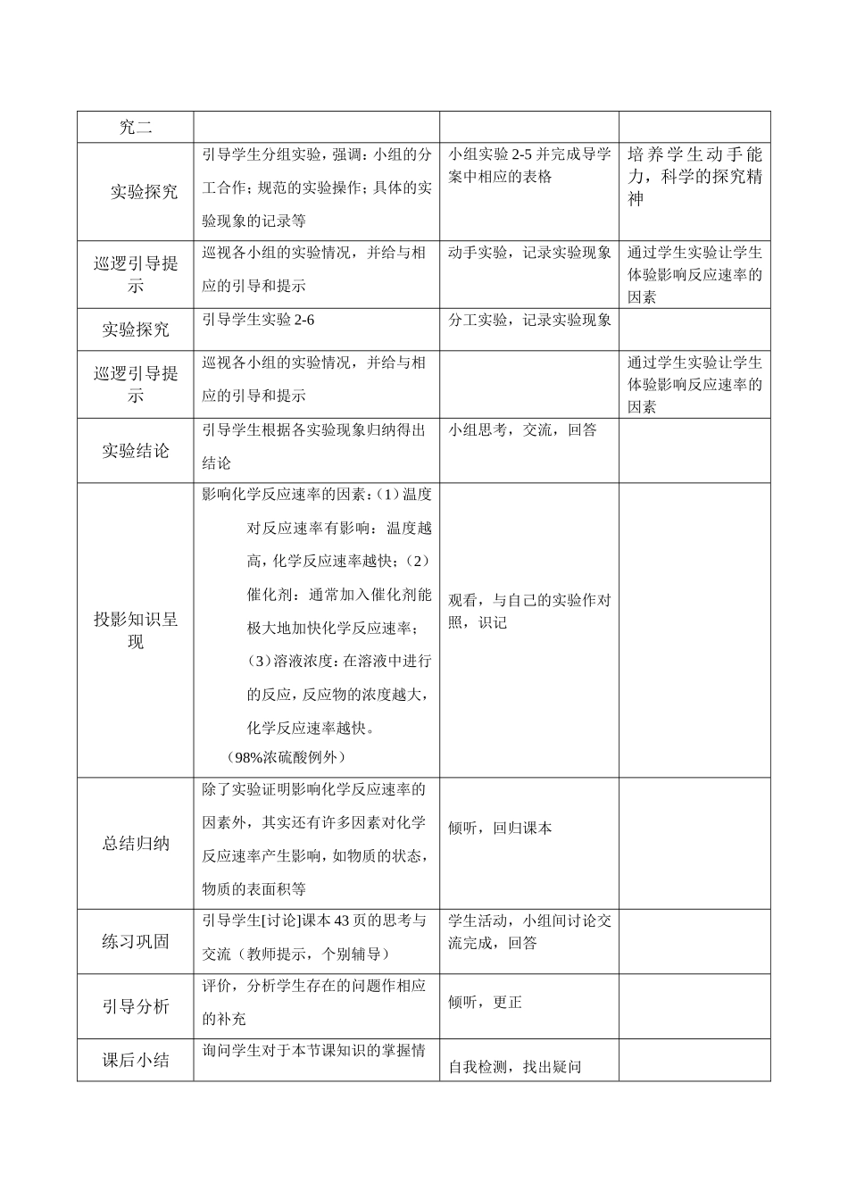 化学反应速率及限度教学设计.doc_第3页