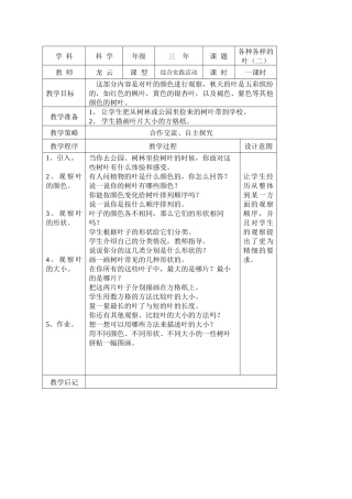各种各样的叶(二)