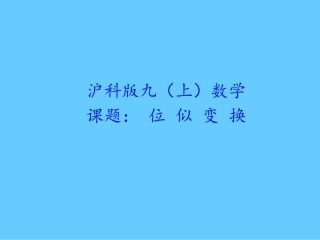 22.4图形的位似变换-(2)