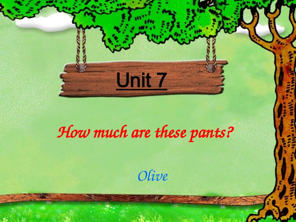 Unit-7-How-much-are-these-pants_第1页