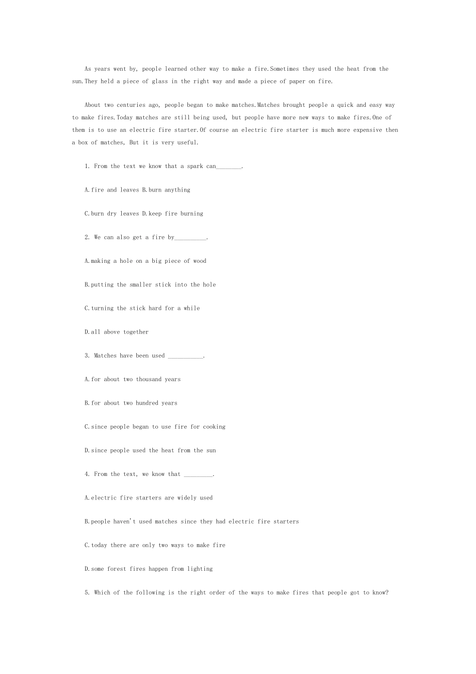 2012小升初英语每日一练(43)_第2页