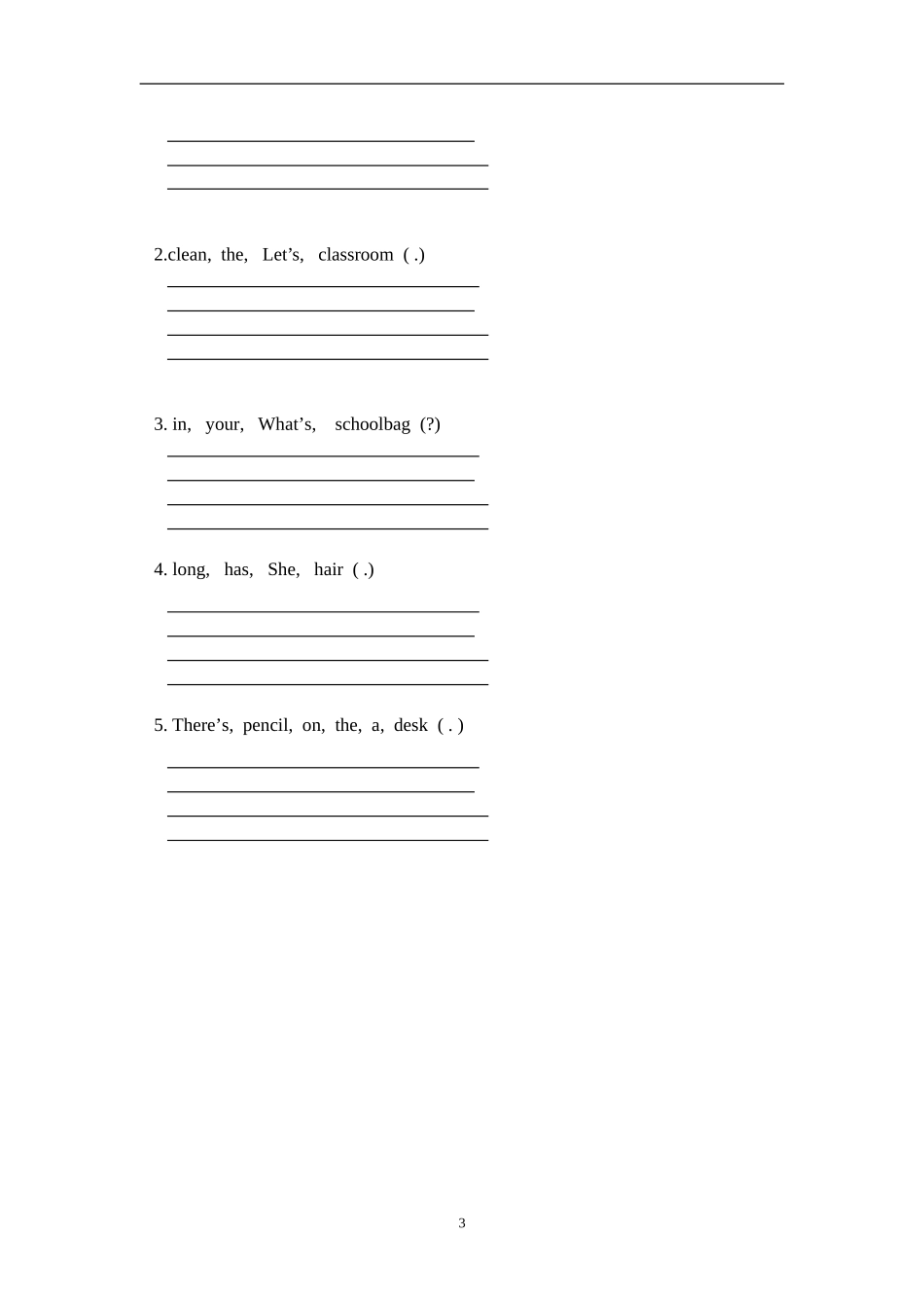 最新PEP小学英语四年级上册期中测试题及听力材料_第3页