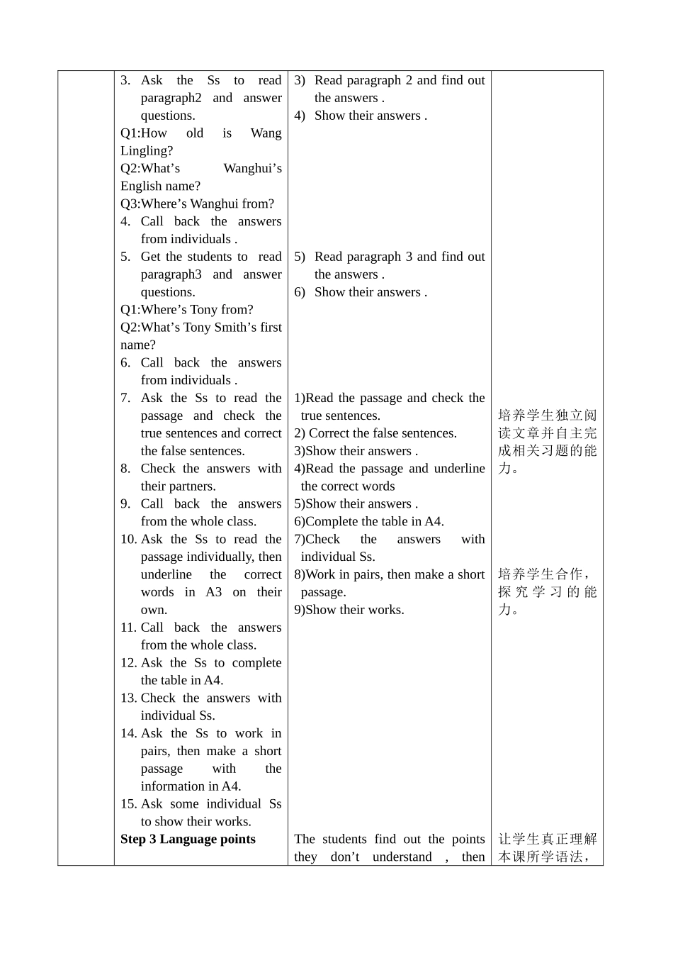 七年级上册Module1.unit2教案_第3页