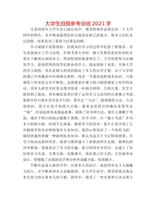 大学生自我参考总结2024字 