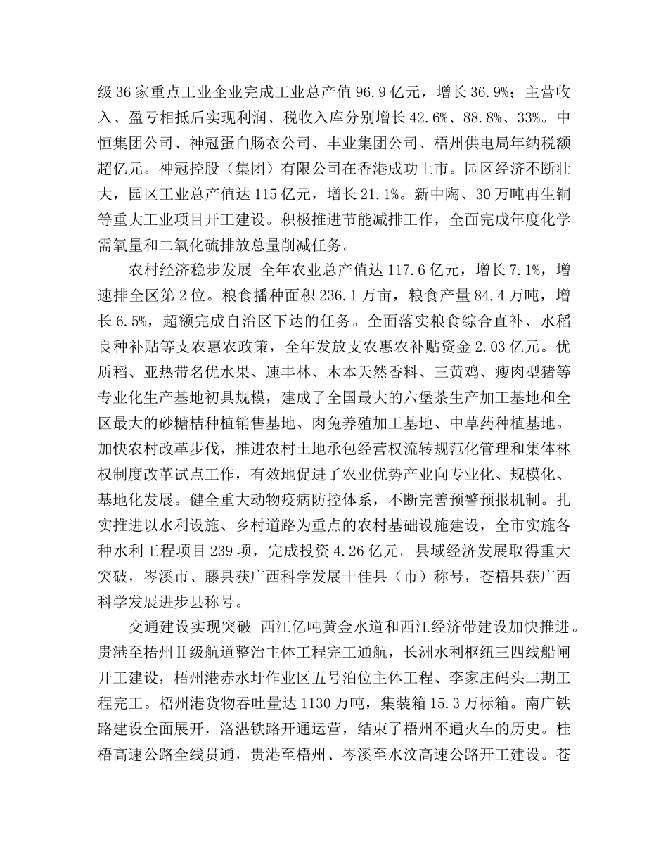 2024年市政府工作报告：在市人民代表大会上 _第2页