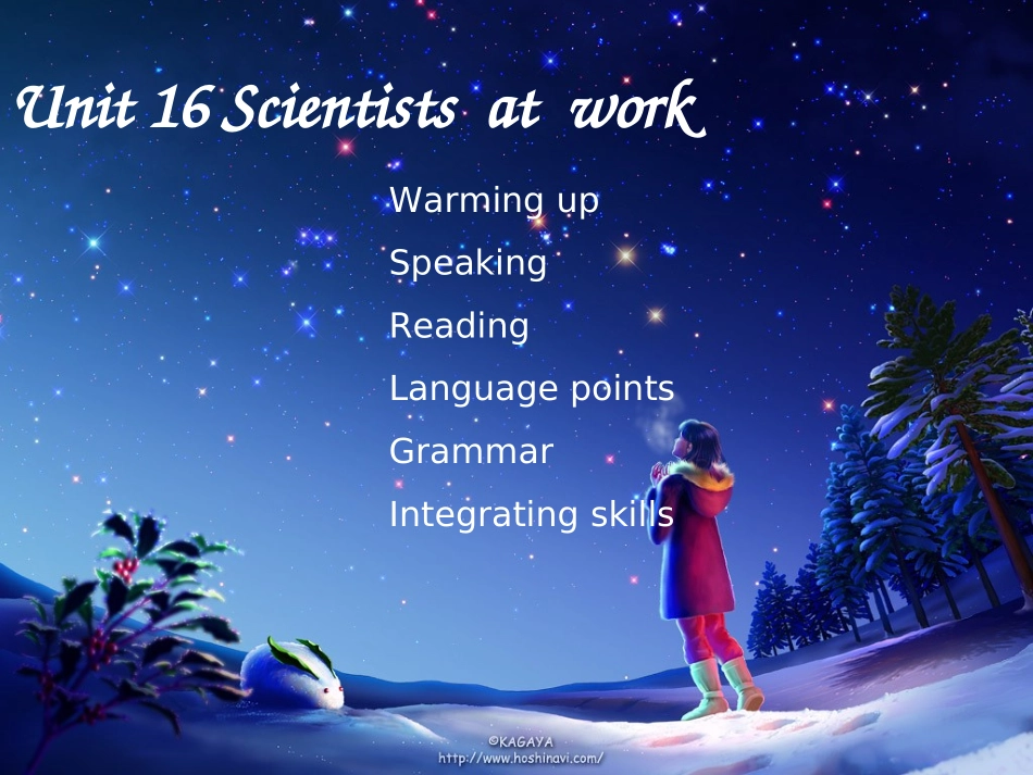 Unit-16-Scientists--at--work_第1页