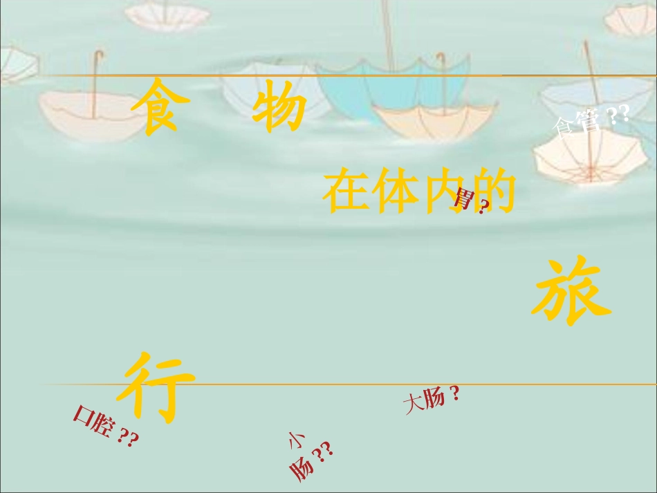 小学科学四上《食物在体内的旅行》课件ppt_第1页