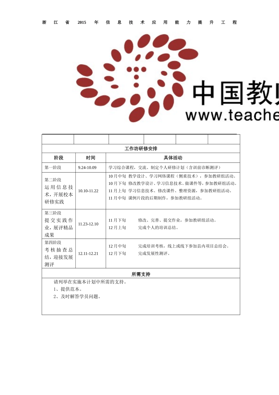 学科工作坊校本研修计划_第2页