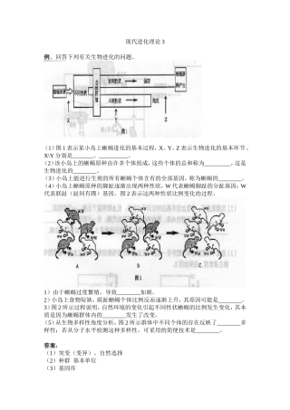 现代进化理论3