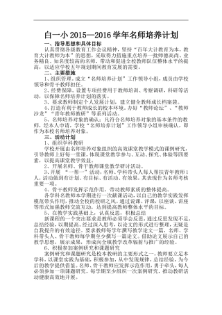 2015.12名师培养方案、计划