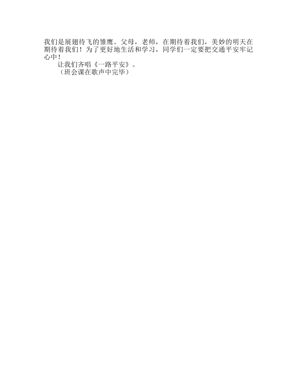 《交通安全在我心中》主题班会教案 _第3页