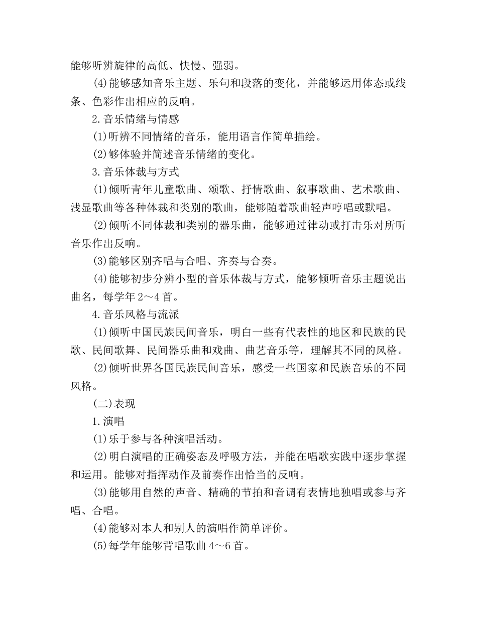 小学音乐教学工作参考计划范文推荐 _第2页