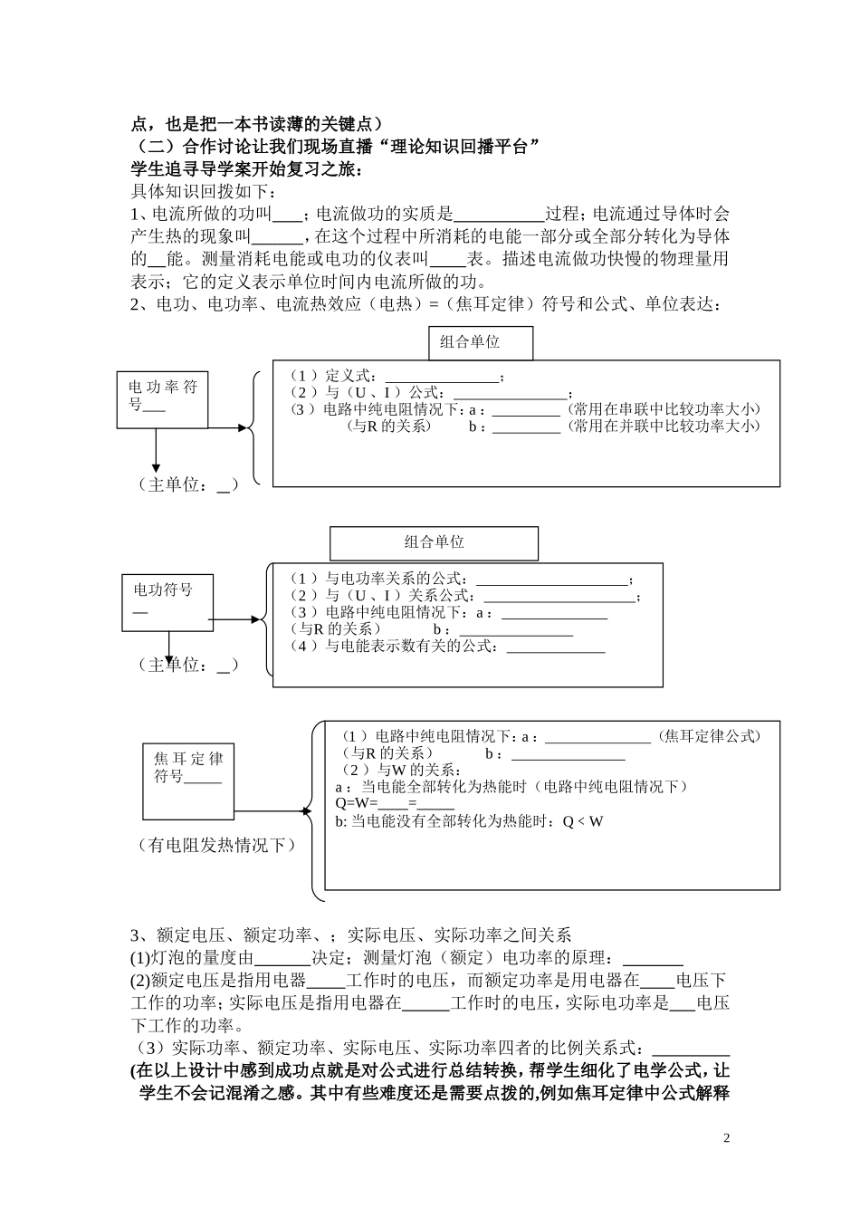 业走入综合电学复习之旅_第2页