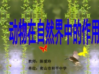 动物在自然界中的作用课件(新修改20).