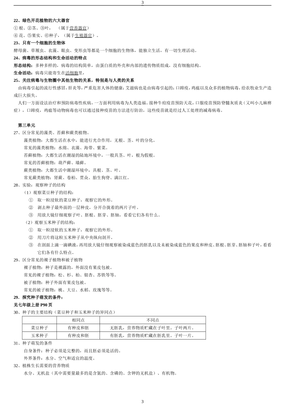 海陵区2006年初中生物会考复习资料_第3页