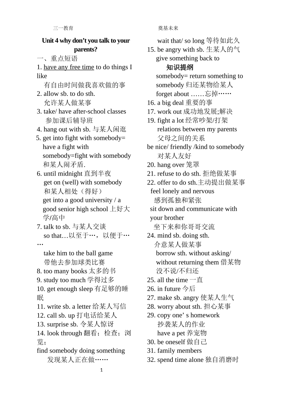 Unit-4-知识提纲_第1页