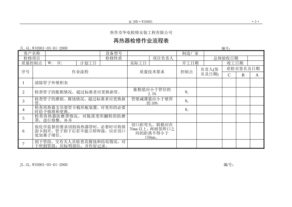 再热器检修作业指导书_第3页