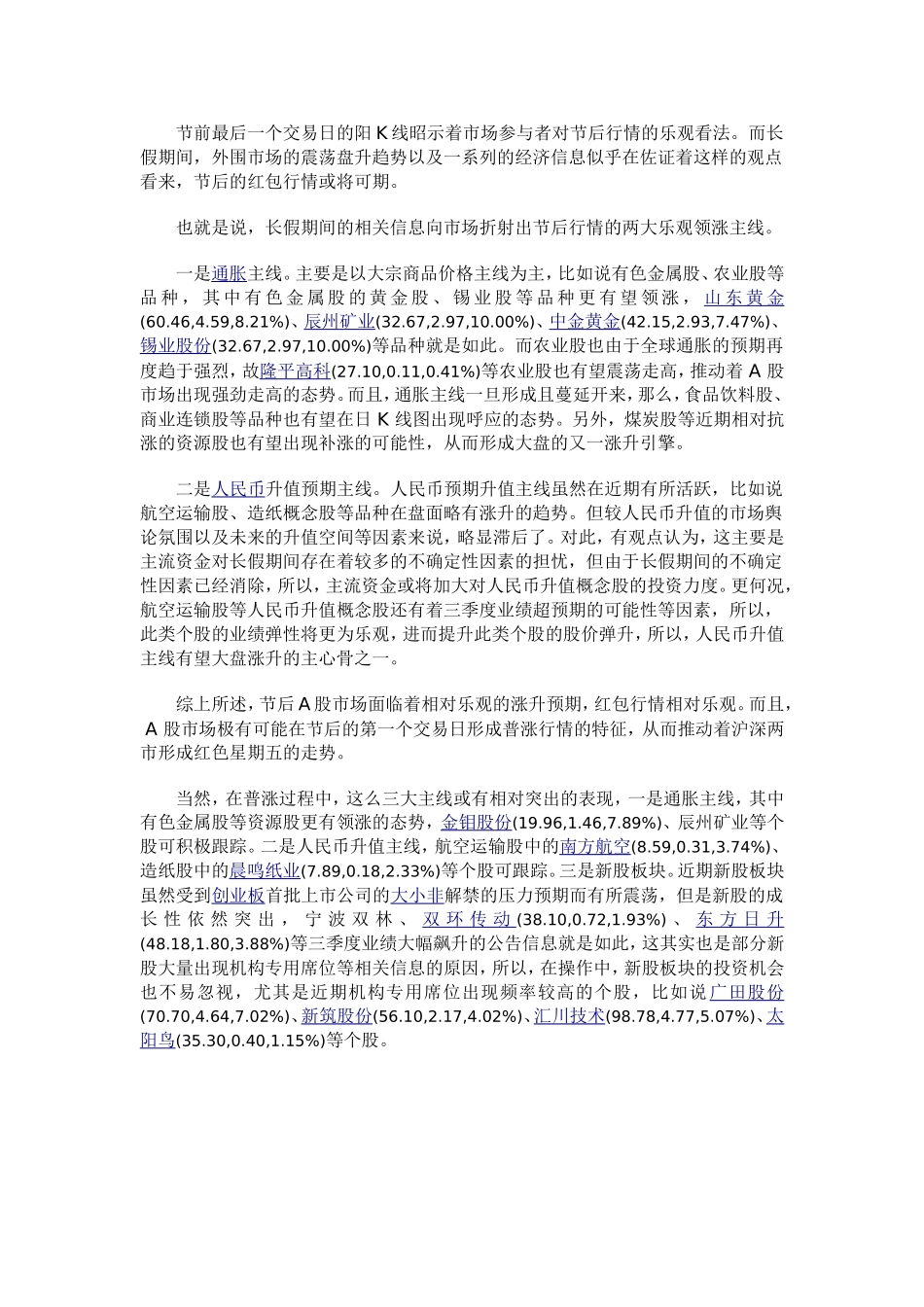 两大主线贯穿节后行情_第1页