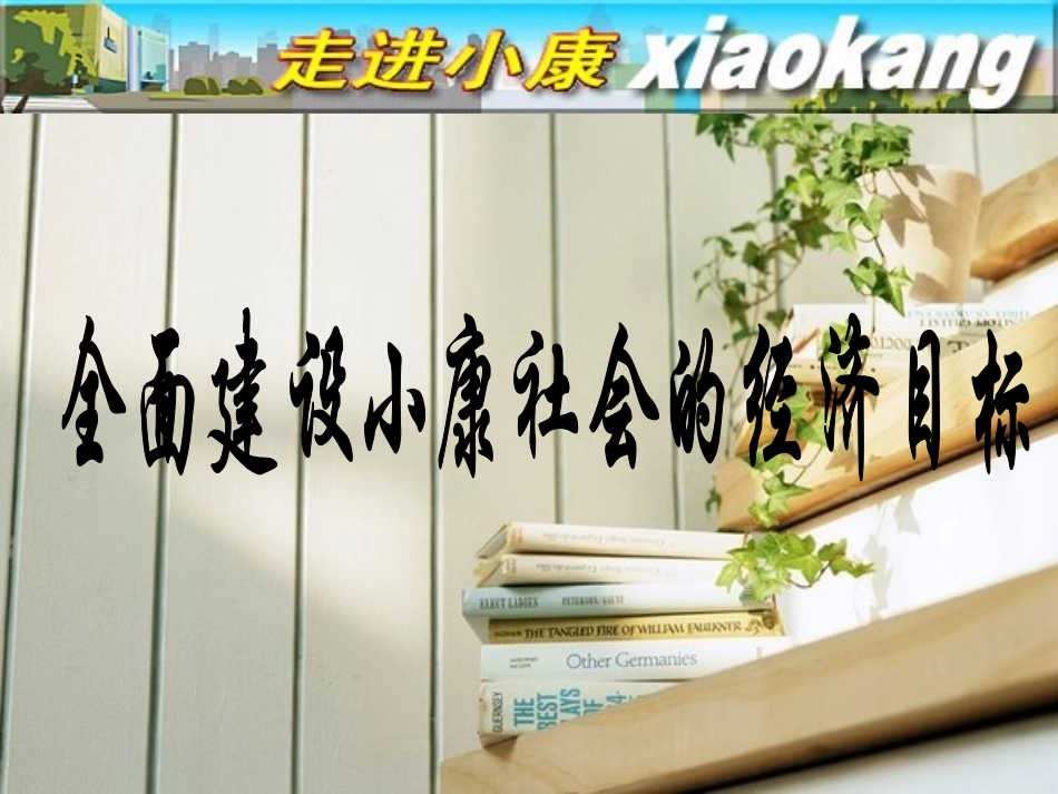 10.1全面建设小康社会的经济目标_第1页