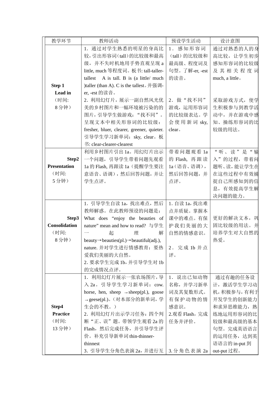 教学设计八上Unit1_第2页