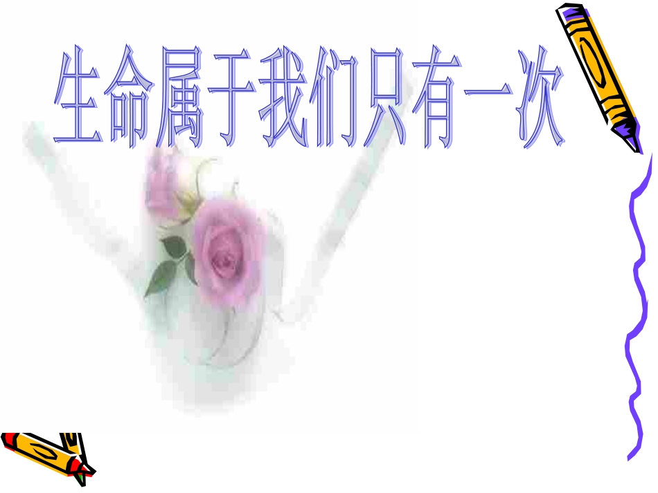 生命属于我们只有一次_第1页