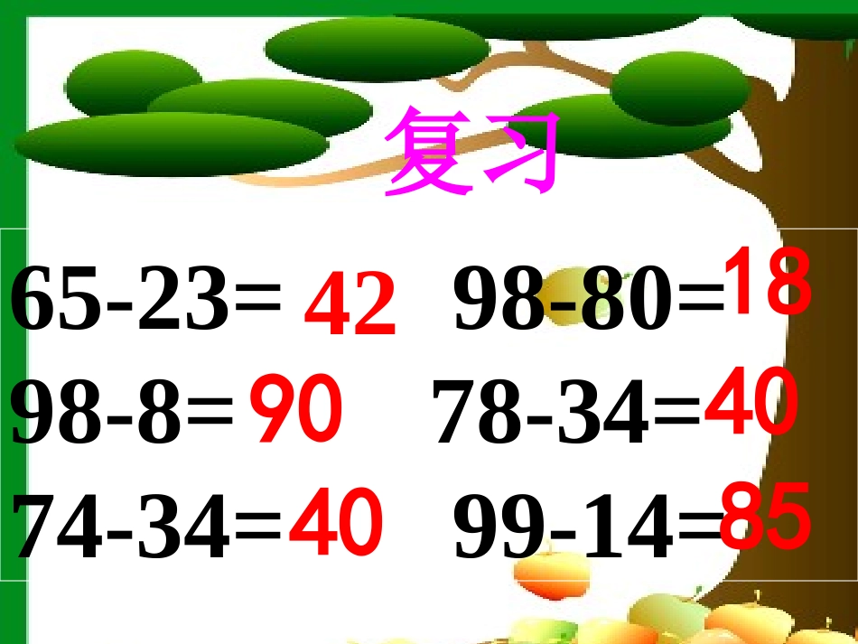 小学数学人教2011课标版二年级两位数减两位数(退位减)-(4)_第2页