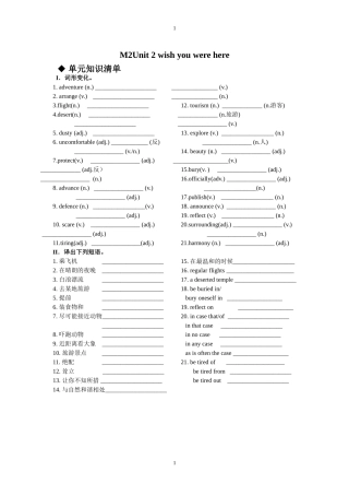 M2Unit2wishyouwereher教师版