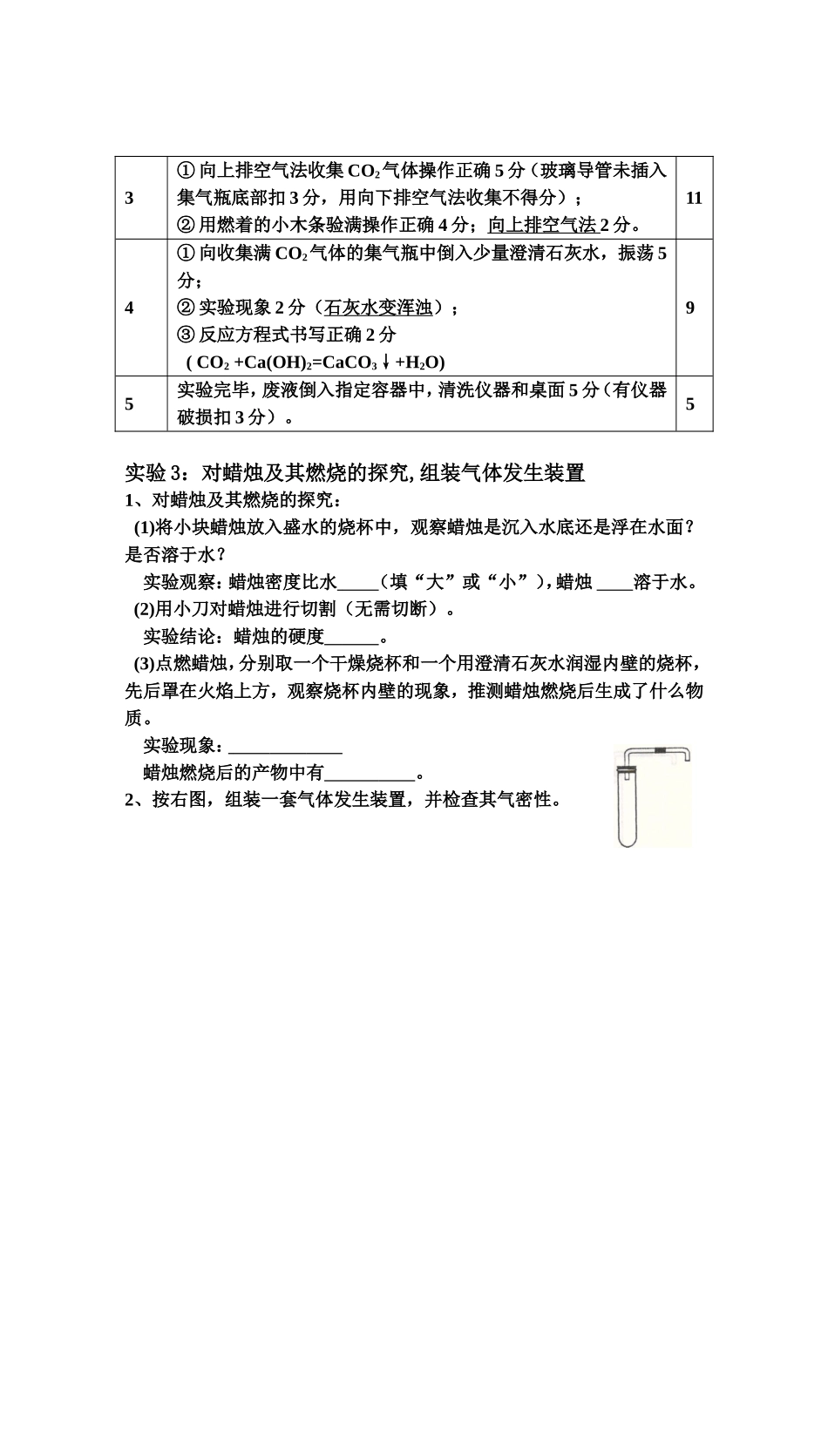2014年中考理化生实验操作考试化学复习试题2_第2页