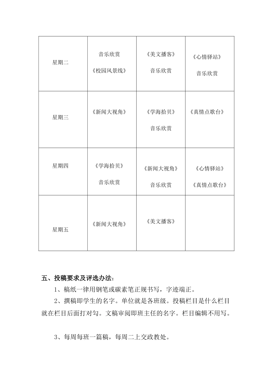 青春飞扬广播站实施方案_第3页