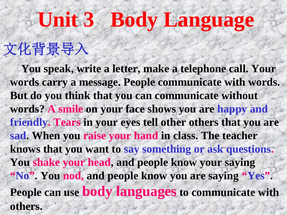 Unit-3-Body-Language_第1页