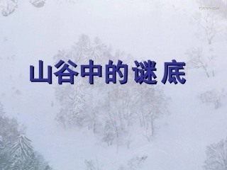 《山谷中的谜底》课件2