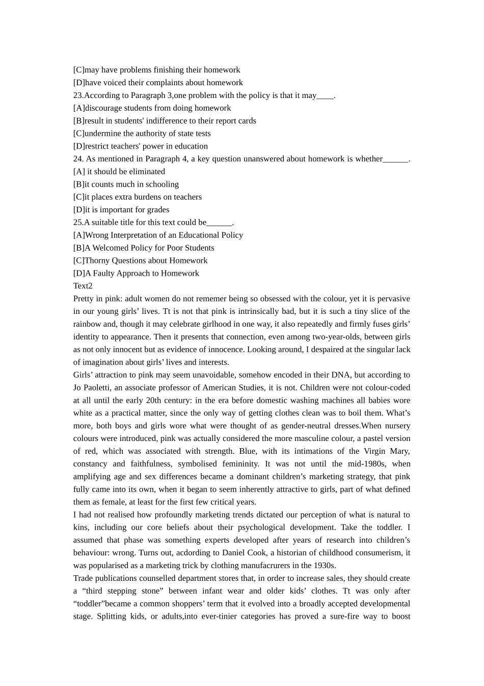 2012年研究生入学考试英语(二)真题及答案_第3页