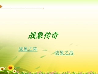 《最后一头战象》优质参考课件