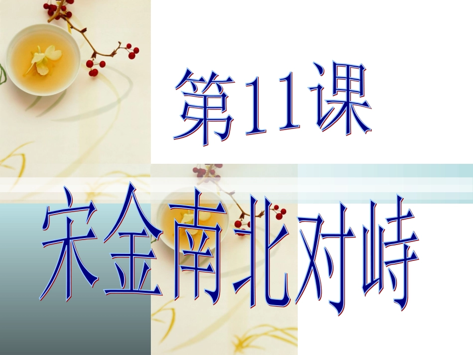 宋金南北对峙1_第1页