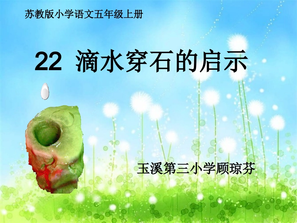 《滴水穿石的启示》-(好)_第1页