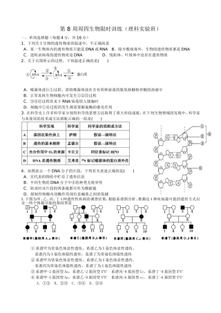 高三一轮复习限时训练