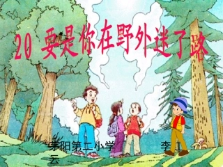 要是你在野外迷了路(李红云).