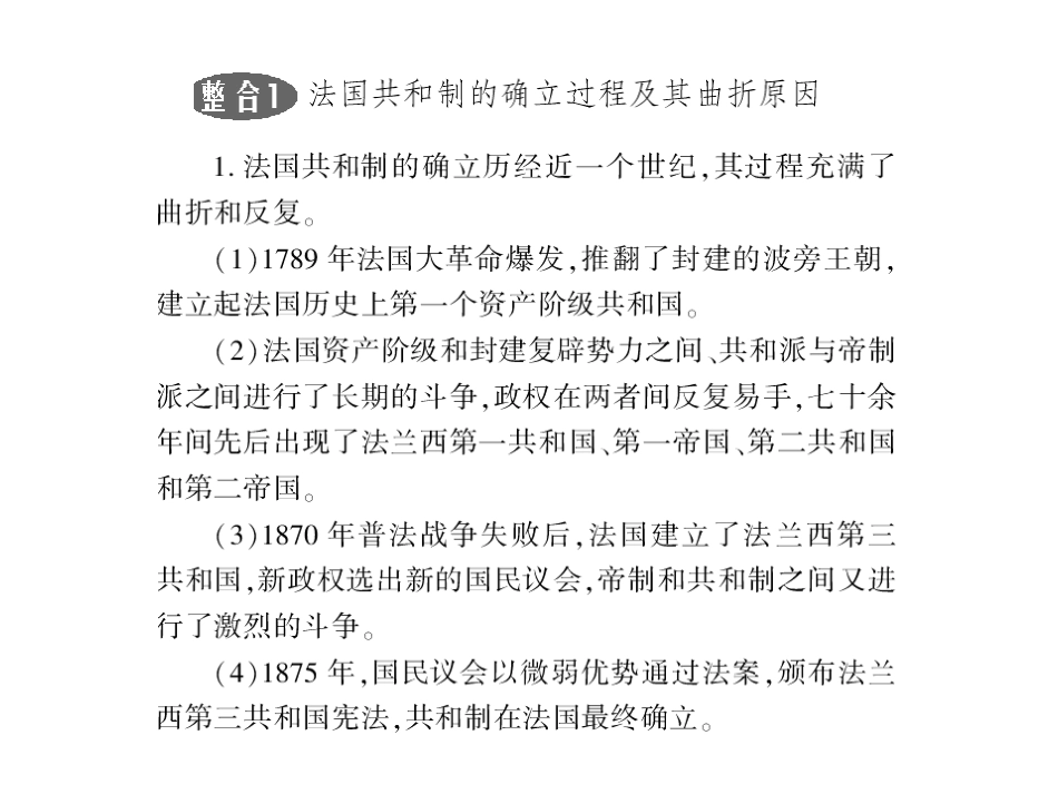 2011年《高考风向标》历史二轮复习课件：专题8-近代社会的民主思想与实践_第2页