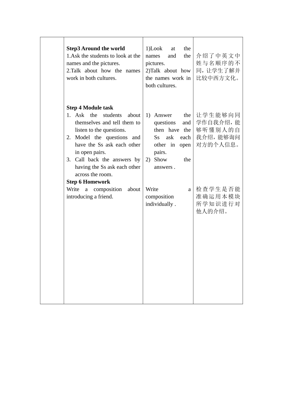七年级上册Module1.unit3教案_第3页