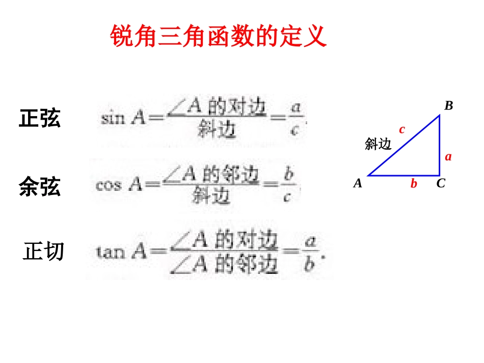 锐角三角函数复习_第3页