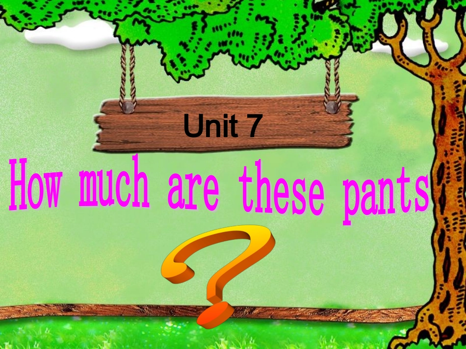 Unit7-How-much-are-these-pants_第1页