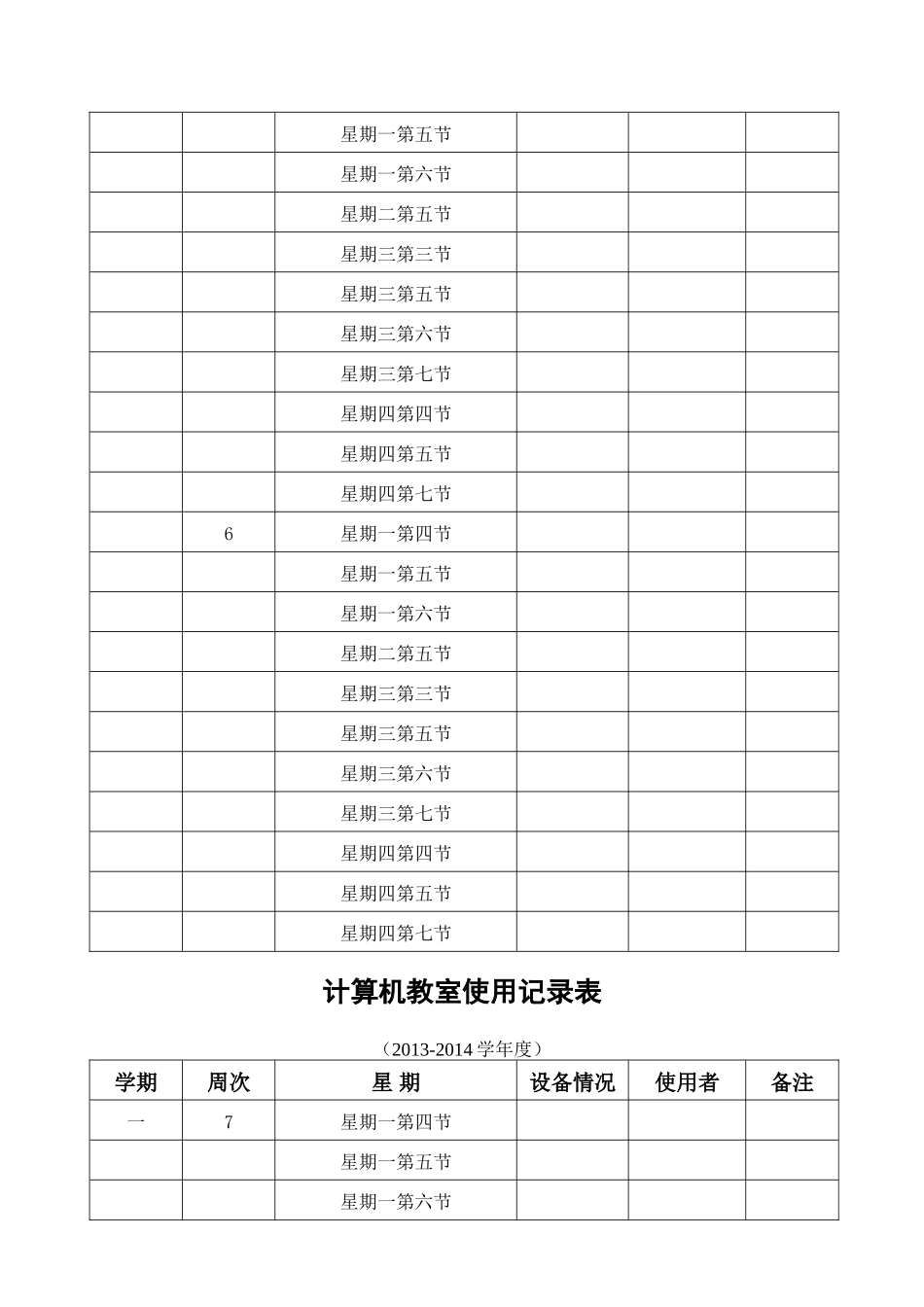 仁怀市计算机教室使用情况记录表_第3页