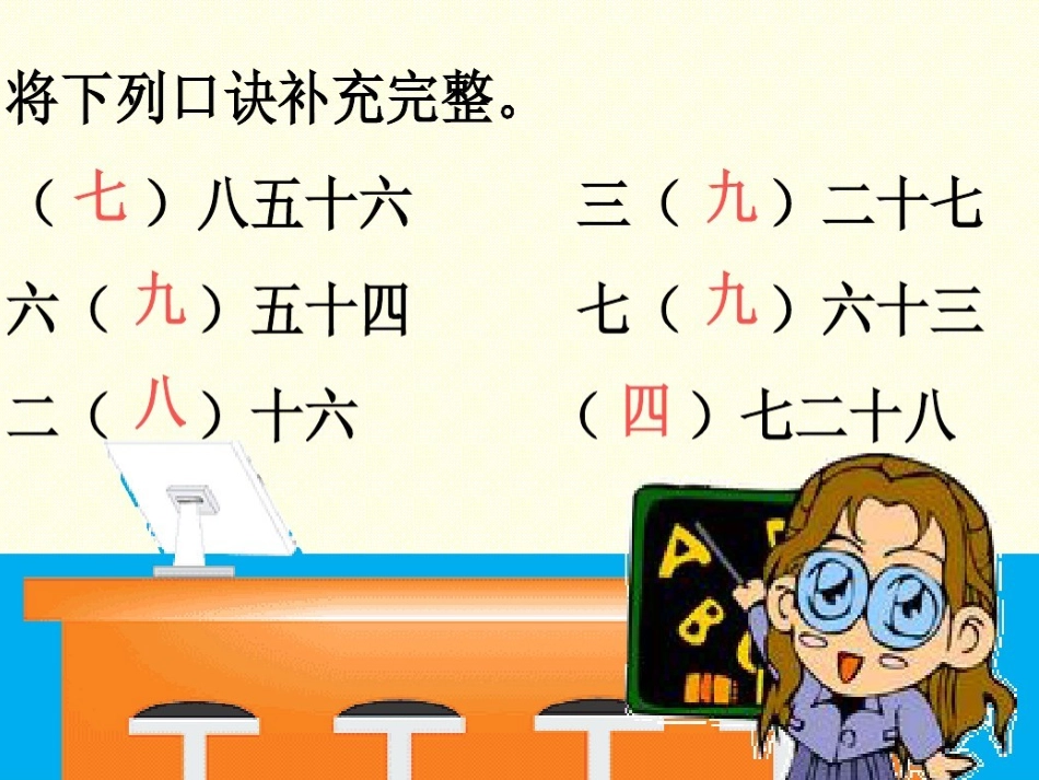 人教2011版小学数学二年级《用789的口诀求商》_第2页